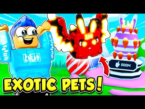 i used no robux and got insane exotic pets roblox