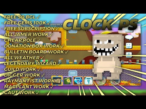 new private server growtopia clock ps new get 50bgl free subscription 2022